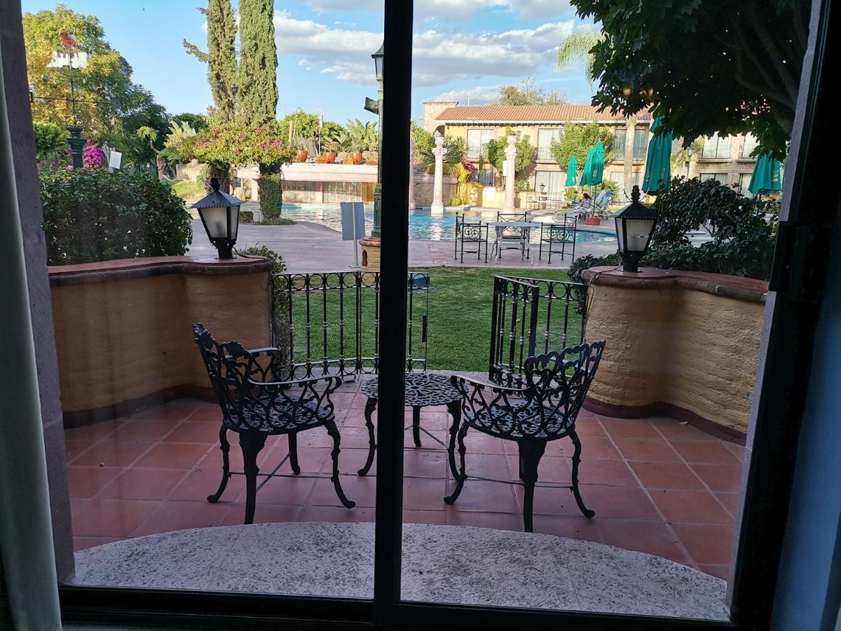 Gran Hotel Hacienda De La Noria Aguascalientes Exterior photo View of the hotel's pool area